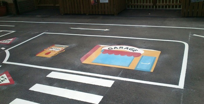 Playground Coloured Painting in Newport