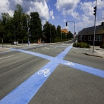 Cycle Lane Colour Painting in Achintee 7