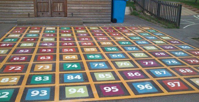 Playground Line Markings in Rhondda Cynon Taf