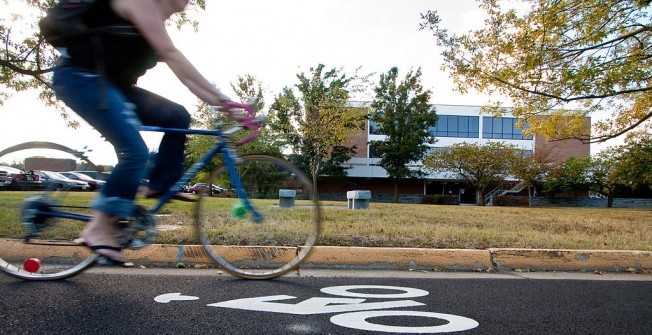 Cycle Lane Line Markings in Newton